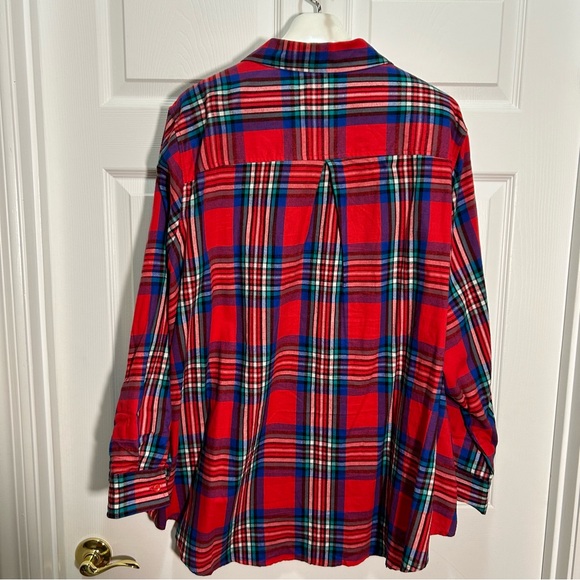 Terra & Sky Colorful Plaid Button Down Shirt - Picture 4 of 5